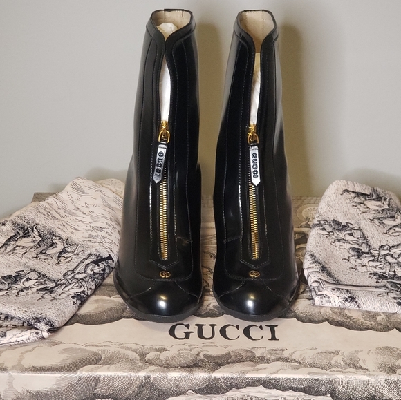 Authentic NIB GUCCI Ankle Kitt 70 Rain Boots - Picture 4 of 13
